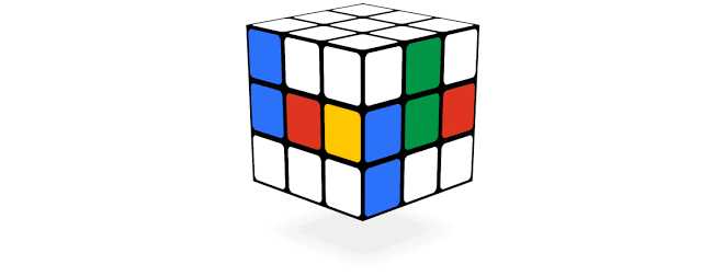 Cubo de Rubik - jogos conhecidos do google doodle