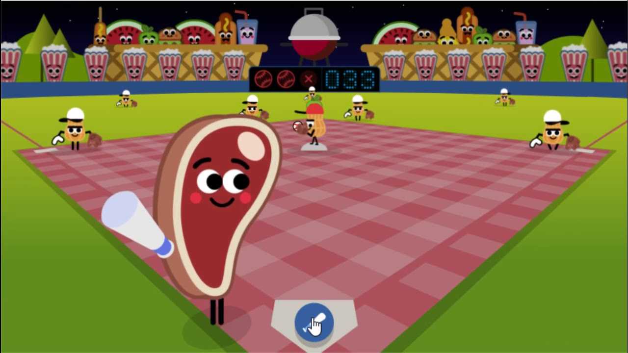 baseball google doodle - jogos conhecidos do google doodle