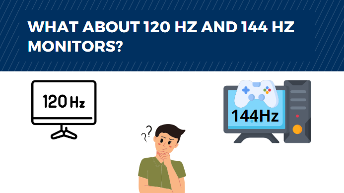 WHAT ABOUT 120 HZ AND 144 HZ MONITORS?