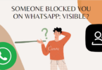SOMEONE BLOCKED YOU ON WHATSAPP: VISIBLE?