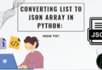 CONVERTING LIST TO JSON ARRAY IN PYTHON: HOW TO?