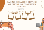 TAKING POLAROID PICTURE OF PHONE OR COMPUTER SCREEN: HOW TO?